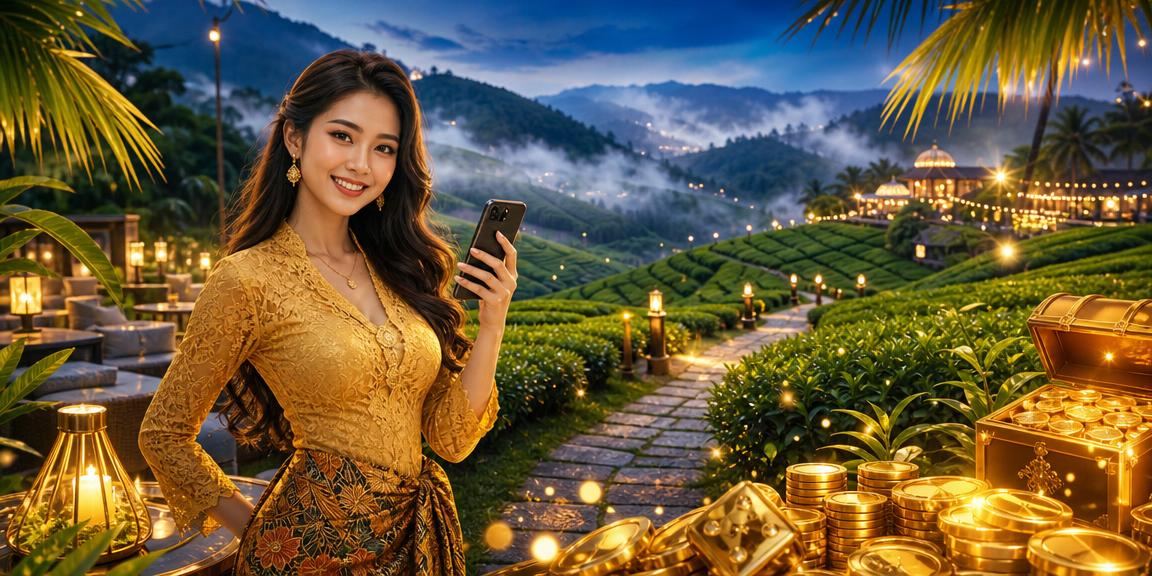 Pemain mengakses loteri dalam talian melalui telefon pintar di Malaysia